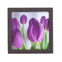 Purple Tulips Premium Trinket Boxes