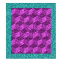 Purple Tumbling Blocks posters by jceddy Purple Tumbling Blocks posters