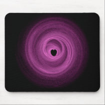Purple Tunnel Heart mousepads