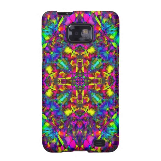 Purple Turquiose and Yellow Mandala Pattern Samsung Galaxy Covers