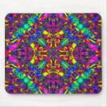 Purple Turquiose and Yellow Mandala Pattern Mousepads