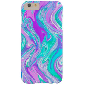 Purple Turquoise Abstract Twist Barely There iPhone 6 Plus Case