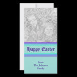 purple turquoise Happy Easter