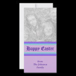 purple turquoise Happy Easter