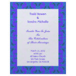 Purple Turquoise Tiki Wedding Custom Letterhead