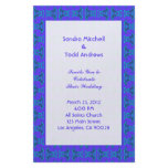 Purple Turquoise Tiki Wedding Stationery