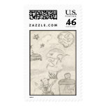 purple turtle dreaming stamps