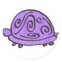 Purple Turtle stickers by sammimlamv Purple Turtle stickers
