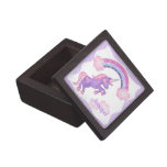 Purple Unicorn Tile Gift Box Premium Keepsake Box