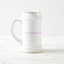 Purple Valentine's Penguins Stein/Mug mugs