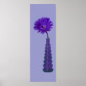 Purple Vase and Flower posters