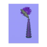 Purple Vase,  Flower, and Butterfly Postcards