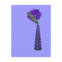 Purple Vase,  Flower, and Butterfly postcards