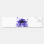 Purple Vein Patterned Flower Bumper Sticker