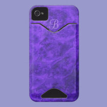 Purple Velvet Walnut iPhone case *monogrammed* casemate cases