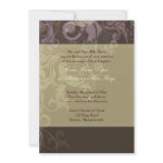 Purple Victoria Wedding Invitation