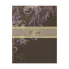 4.25x5.5 - Send this Wedding reception card to your important guests. Easy to use template, available in several color schemes.