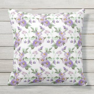 Floral Outdoor Pillows & Cushions Zazzle