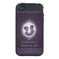 Purple Victorian Gothic Cameo iPhone 4 Skinit Case Cover For iPhone 4