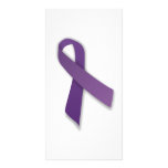 Purple Violence and Abuse Prevention Ribbon Custom Photo Card