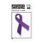 Purple Violence and Abuse Prevention Ribbon Postage Stamp