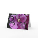 Purple Violet Blank Greeting Card