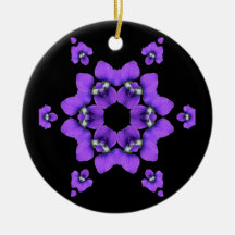 Purple Violet Kaleidoscope ornament