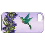 Purple Violets Purple Hummingbird iPhone Case iPhone 5 Cases
