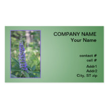 Purple Vitex bloom Business Card Template