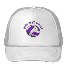Purple Volleyball Mesh Hats