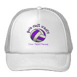 Purple Volleyball Mesh Hats