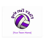 Purple Volleyball Postcard