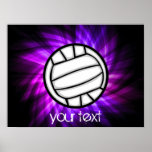Purple Volleyball Posters