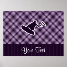 Purple Wakeboarder Posters