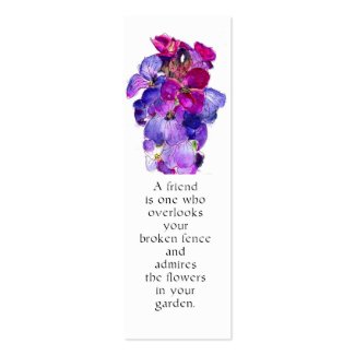 Purple Wallflower Bookmark profilecard