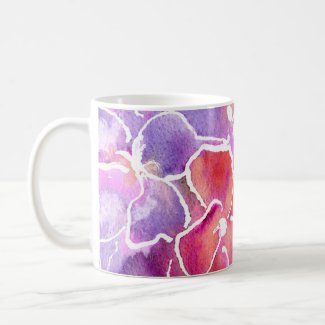 Purple Wallflower Mug mug