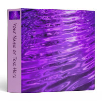 Purple Water 3 Ring Binder