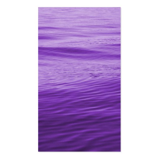 Purple Water Business Card Template (front side)