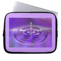 Purple Water Drop Computer Sleeves