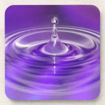 Purple Water Drop Drink Coasters
