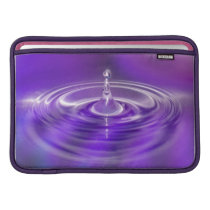 Purple Water Drop MacBook Sleeves