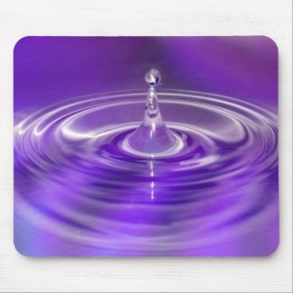 Purple Water Drop zazzle_mousepad