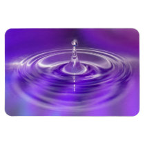 Purple Water Drop Flexible Magnet