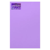Purple Water Drop Custom Stationery