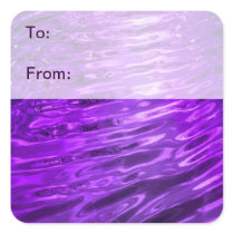Purple Water Gift Tag Stickers