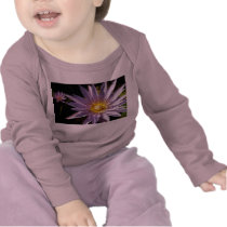 Purple Water Lily Baby Clothes t-shirts