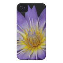Purple Water Lily Cell Phone Case Case-Mate iPhone 4 Case
