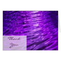 Purple Water Thank You Card