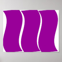 Purple wave Abstract Art Print