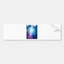 Purple Wave Baby Tiger.jpg Bumper Sticker